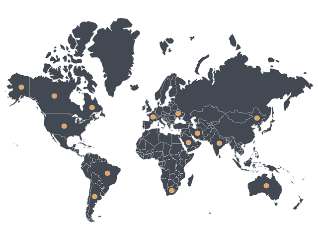 The geographical image describes how data is stored and accessed.